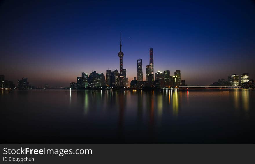 Reflection, Cityscape, Skyline, City