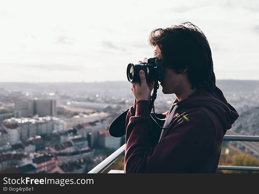 Boy with camera