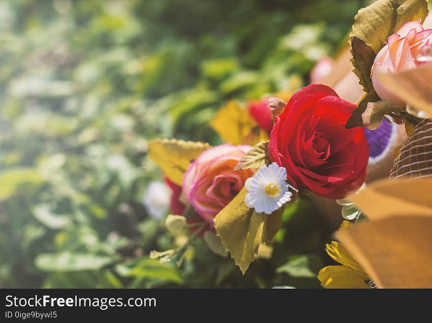 Bouquet Of Artificial Roses