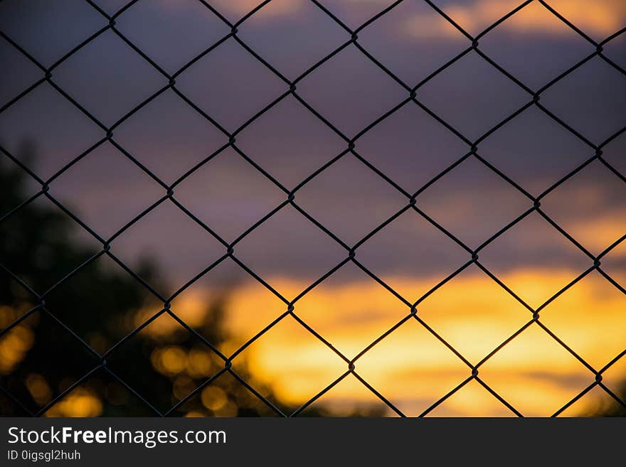 Sunlight behind the net. Concepts - freedom, prison,