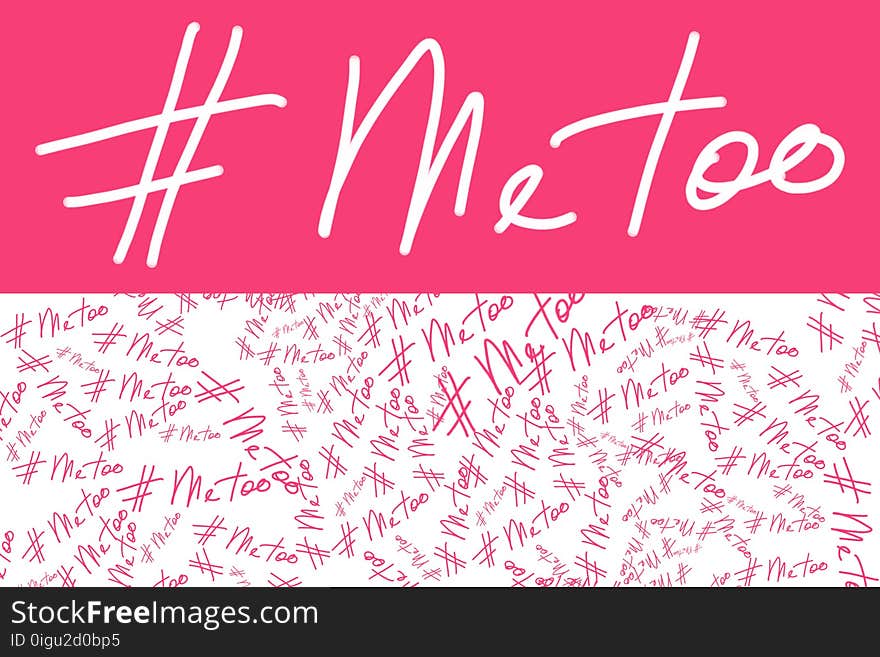 Symbol of sexual harassment and new movement with hashtag Me Too