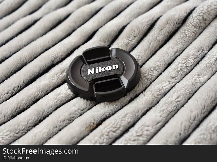 Black Nikon Dslr Camera Lens Cover