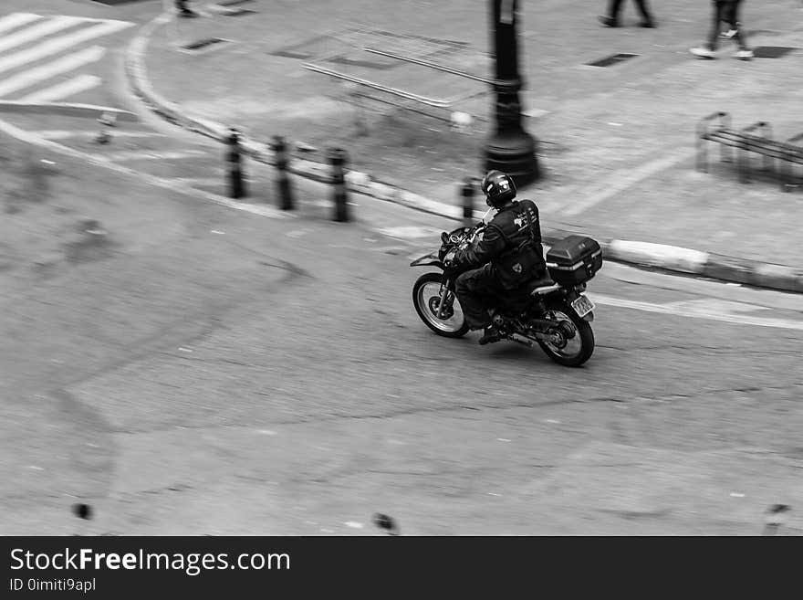 Action, Bike, Biker, Black-and-white