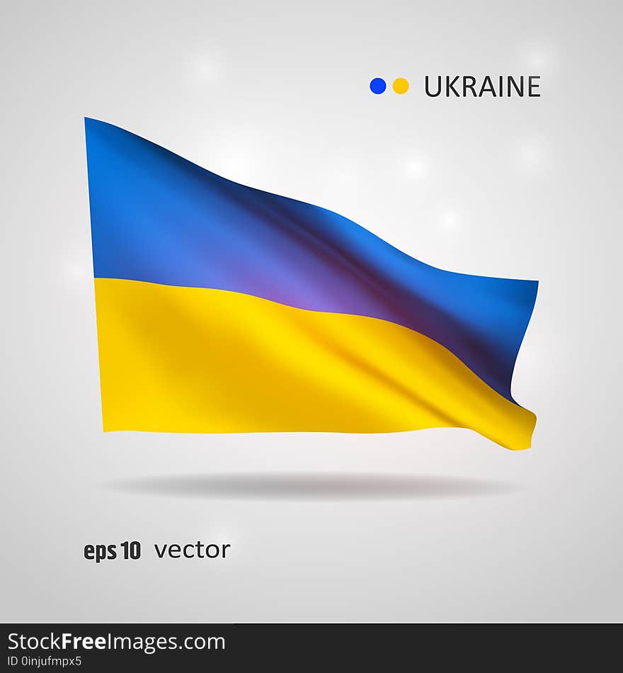 Vector flag of Ukraine