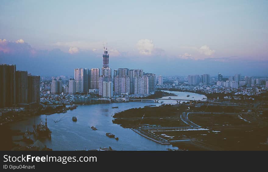 High Rise Building Near the Body of Water Photo