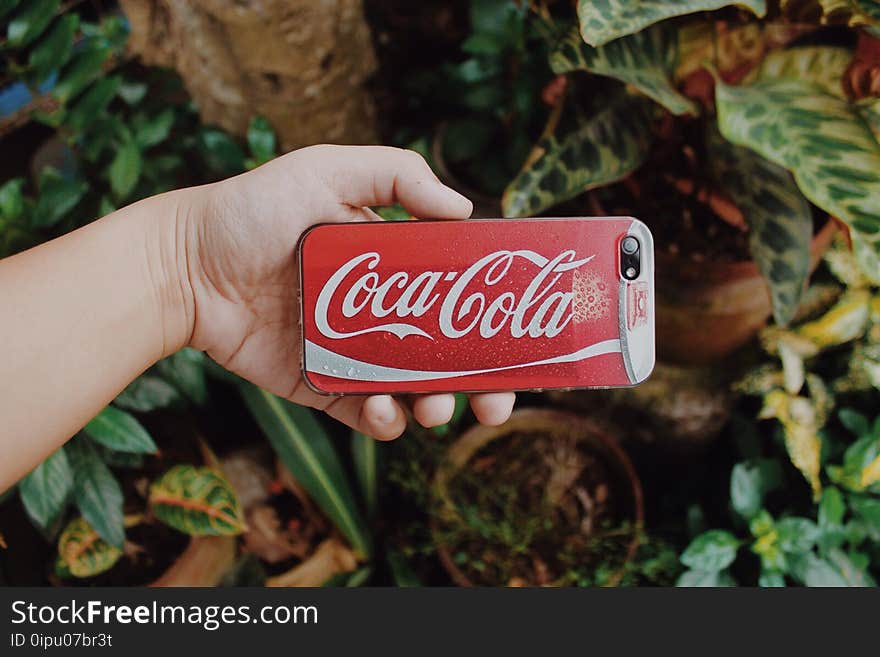 Red and White Coca-cola Smartphone Case