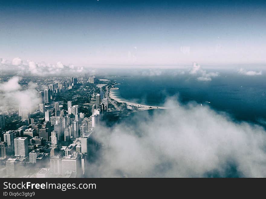 Aerial View Photograph of City