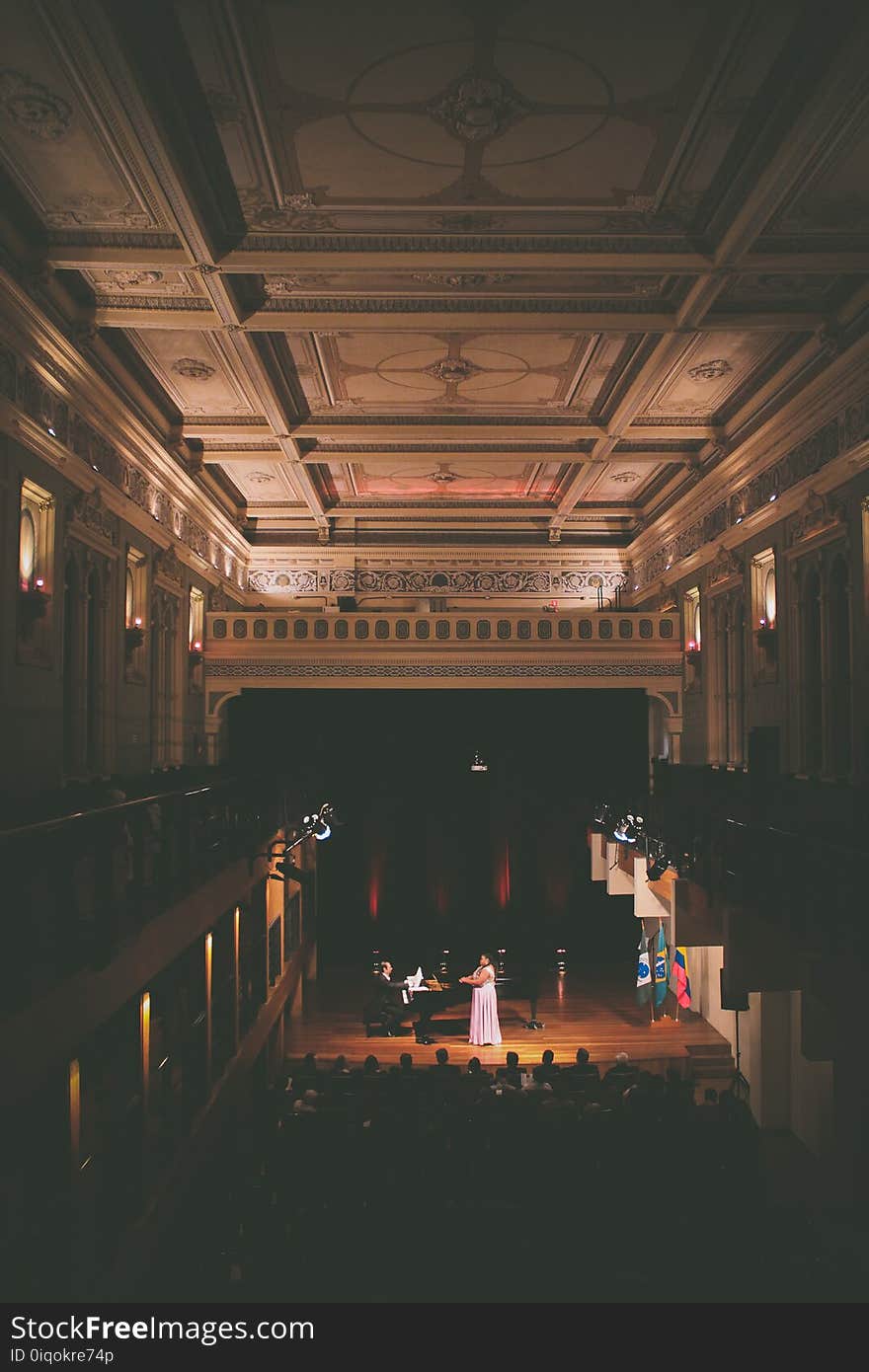 People Performing in Opera House