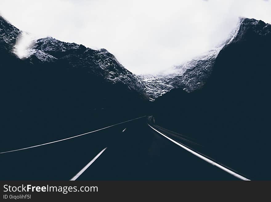 Landscape Photo of Road in the Middle of Mountains