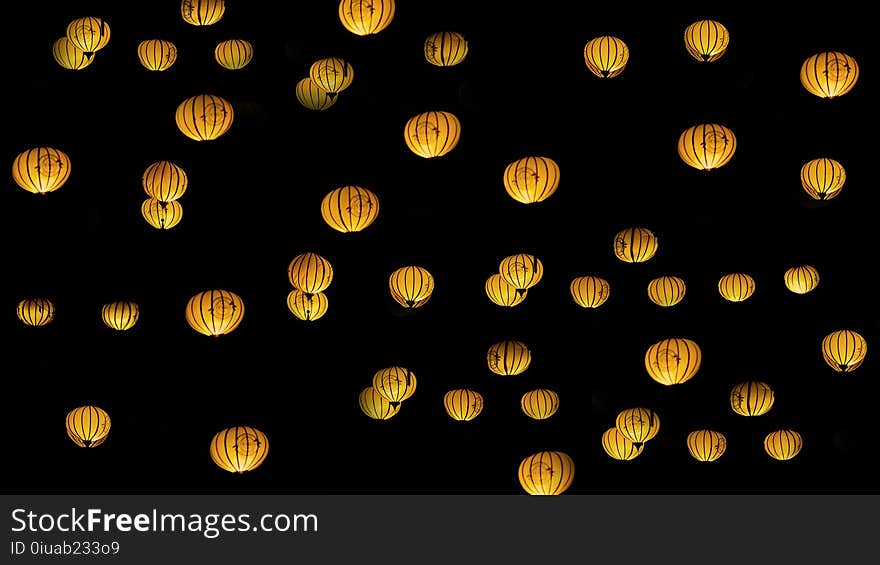 Orange Sky Lanterns