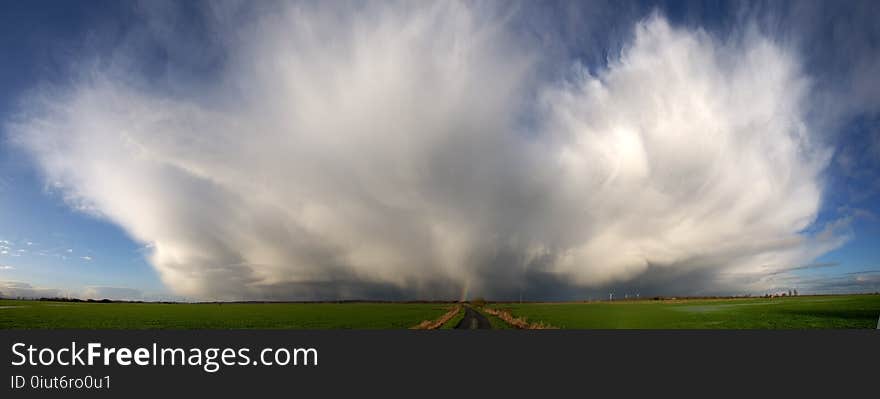 Sky, Cloud, Atmosphere, Grassland