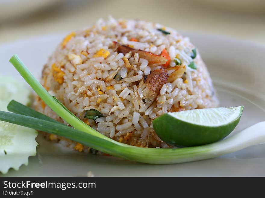 Dish, Rice, Thai Fried Rice, Cuisine