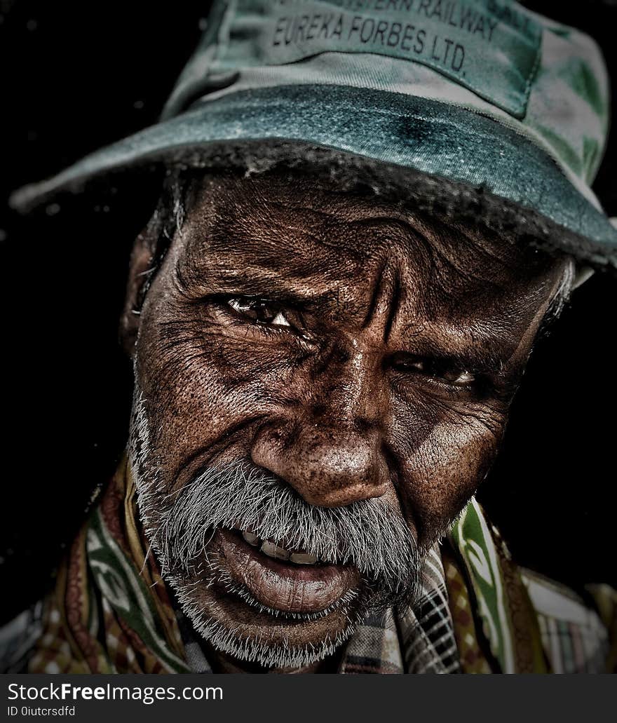 Face, Close Up, Wrinkle, Facial Hair