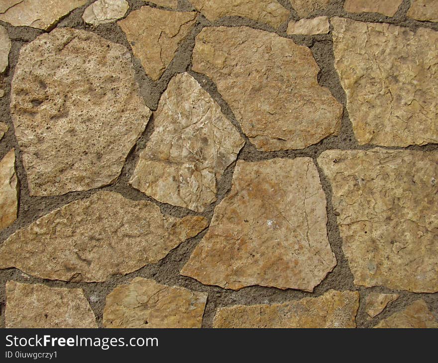 Stone Wall, Rock, Wall, Bedrock