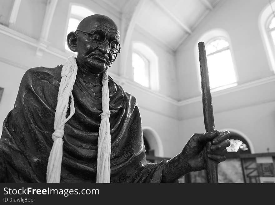 Black, Statue, Black And White, Sculpture