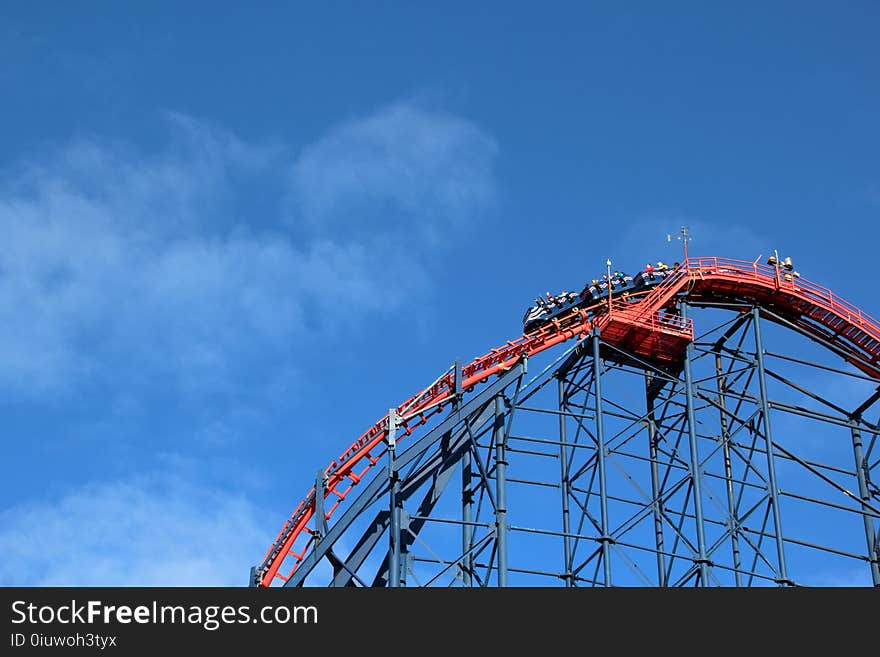 Amusement Ride, Amusement Park, Sky, Roller Coaster