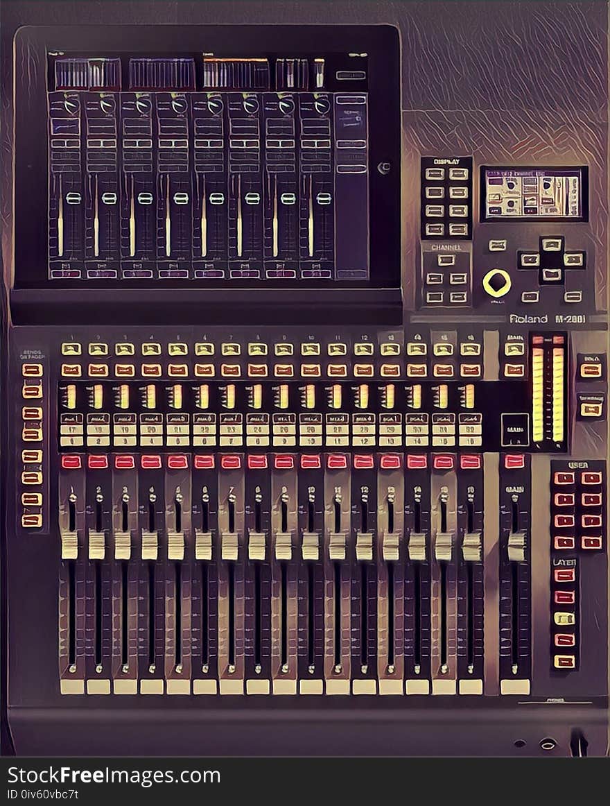 Sound Mixer, Mixing Console, Electronic Instrument, Audio Equipment