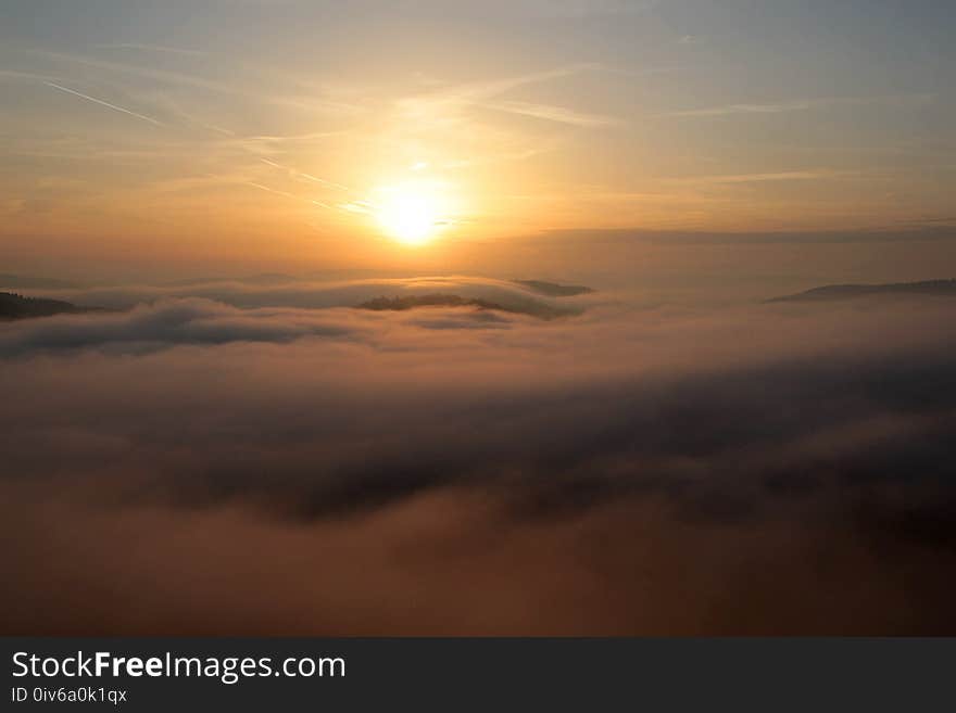 Sky, Horizon, Sunrise, Atmosphere