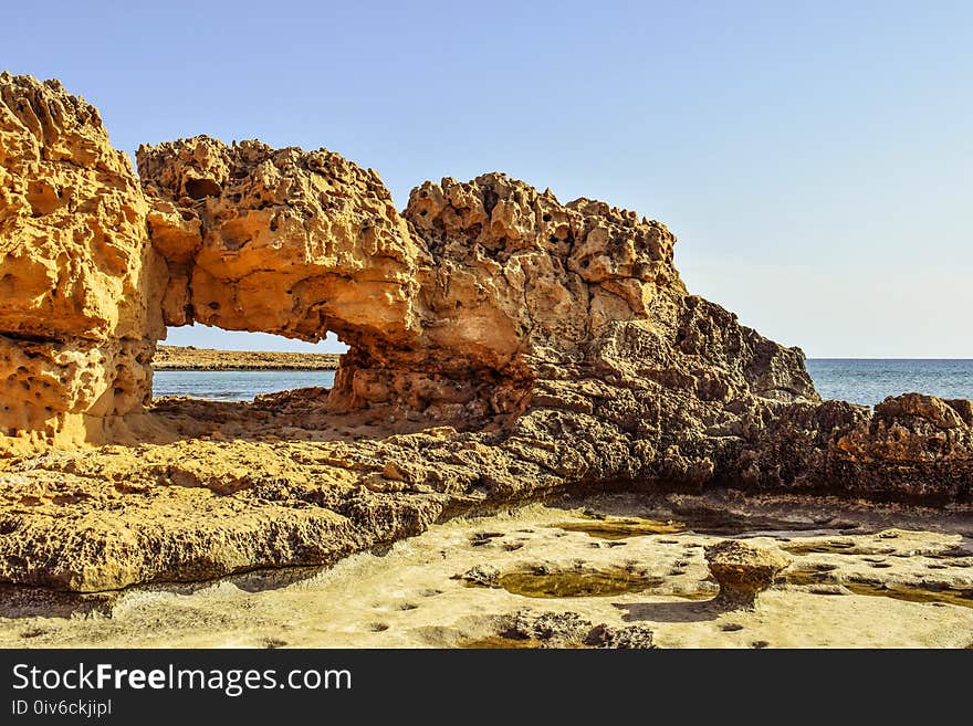 Rock, Sea, Sky, Coast