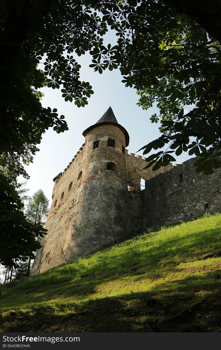 Green, Sky, Tree, Castle