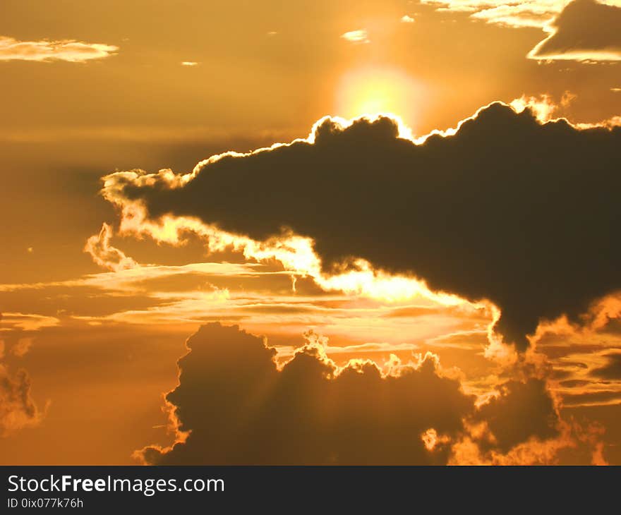 Sky, Cloud, Atmosphere, Afterglow