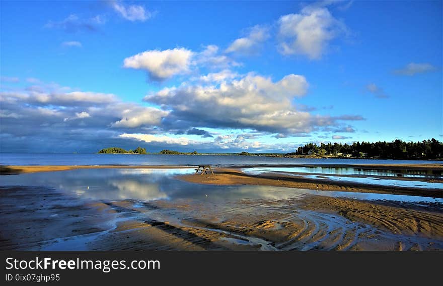 Reflection, Sky, Cloud, Horizon