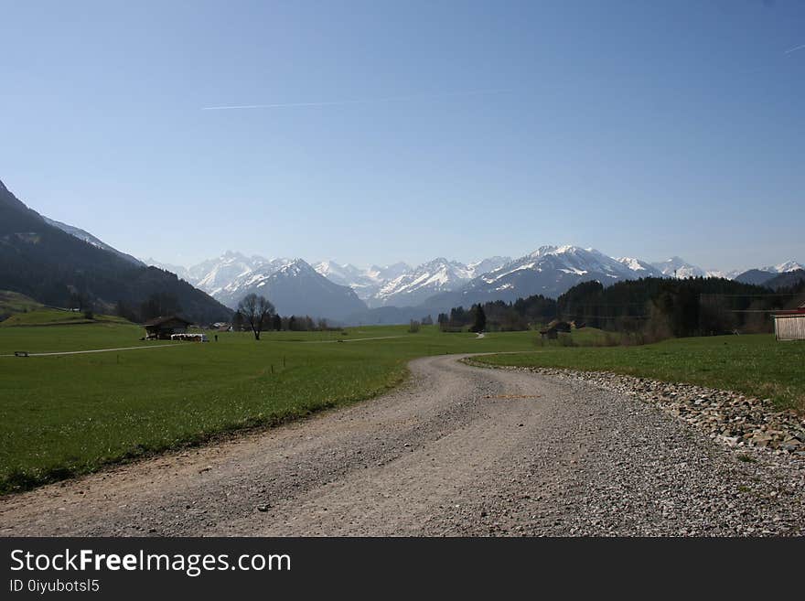 Mountain Range, Mountainous Landforms, Highland, Road