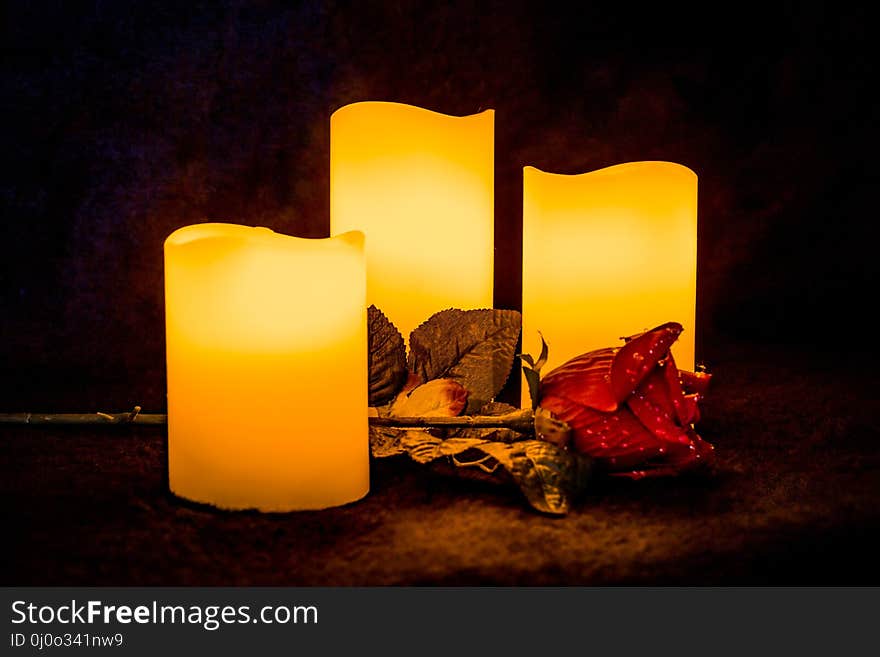 Candle, Lighting, Still Life Photography, Wax