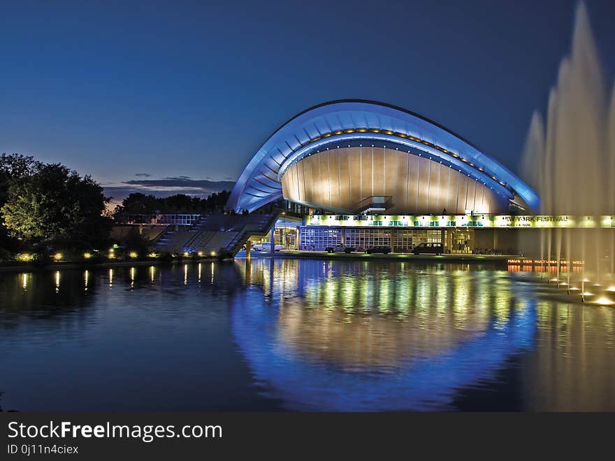 Reflection, Landmark, Water, Bridge