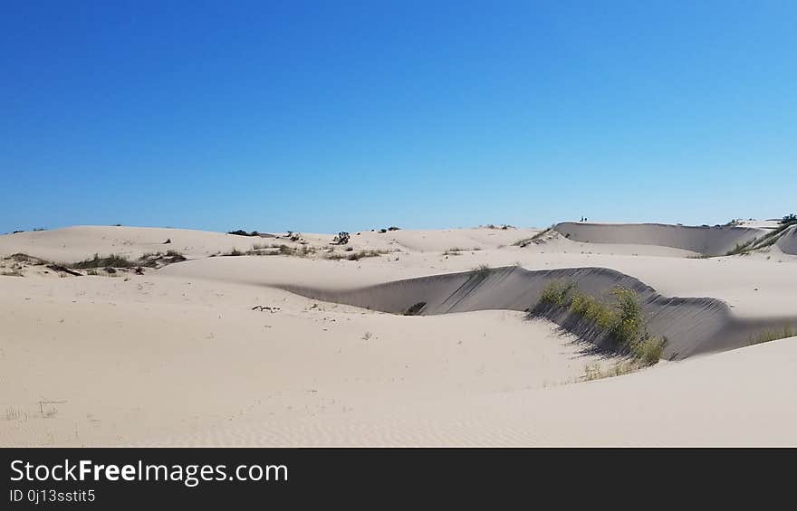 Aeolian Landform, Sky, Sand, Dune