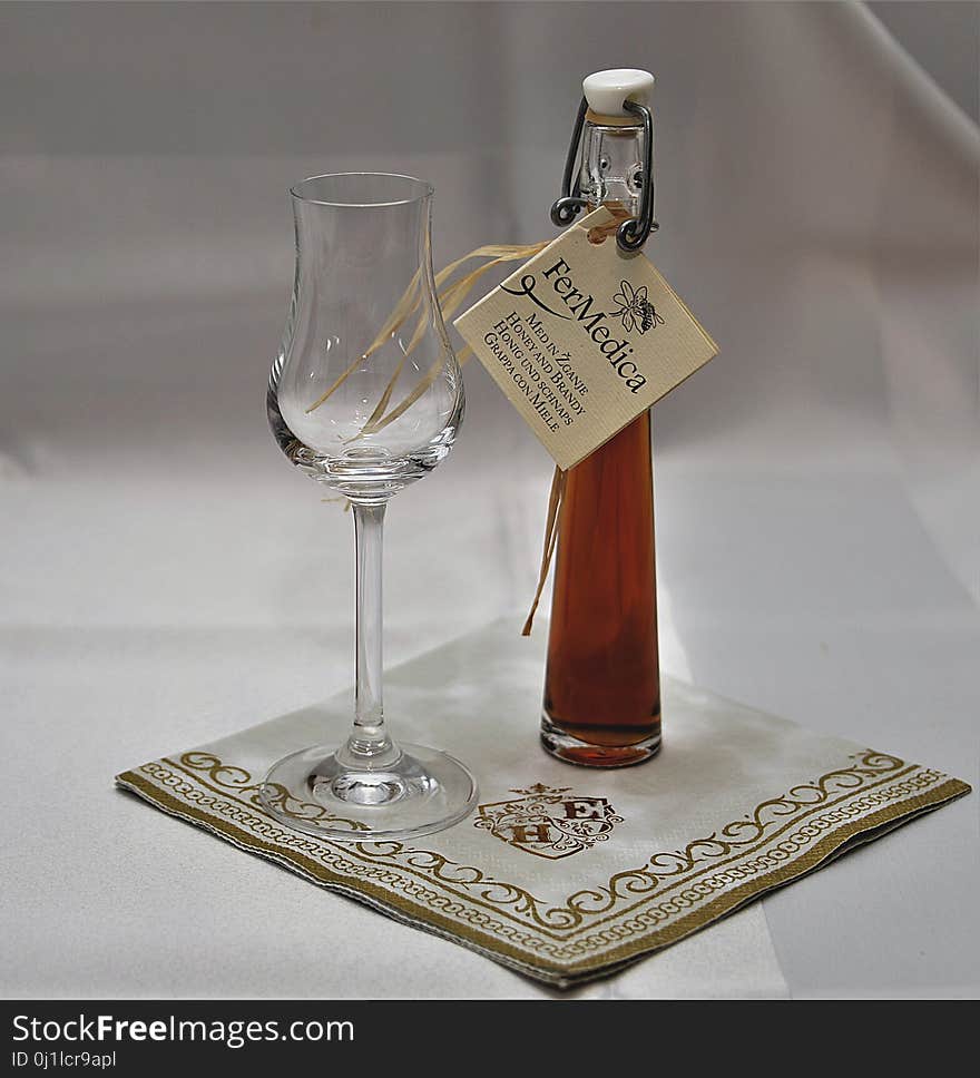 Liqueur, Drink, Champagne Stemware, Glass Bottle