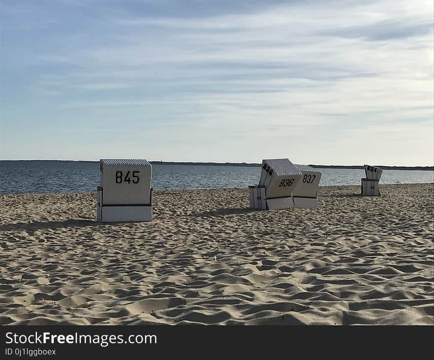 Beach, Sky, Sea, Horizon