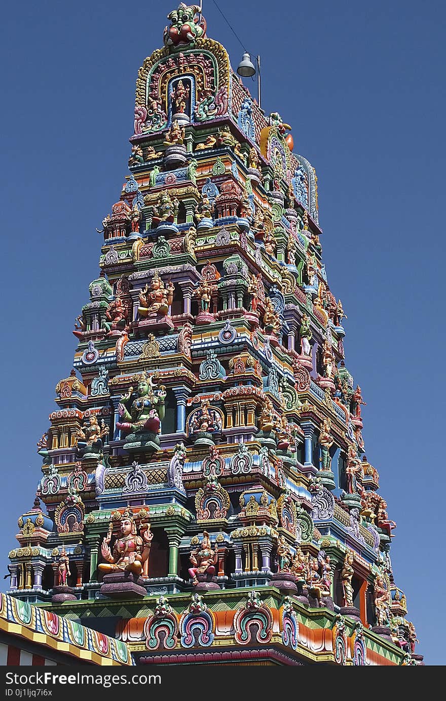 Hindu Temple, Landmark, Christmas Tree, Building