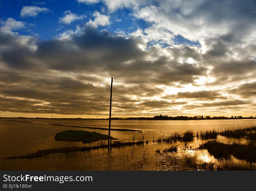 Sky, Reflection, Horizon, Calm