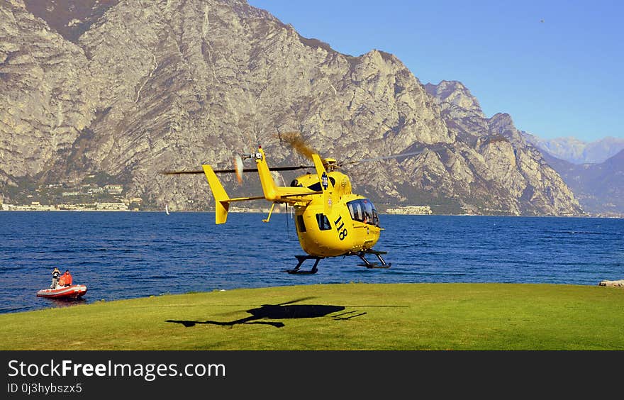 Helicopter, Rotorcraft, Aircraft, Terrain