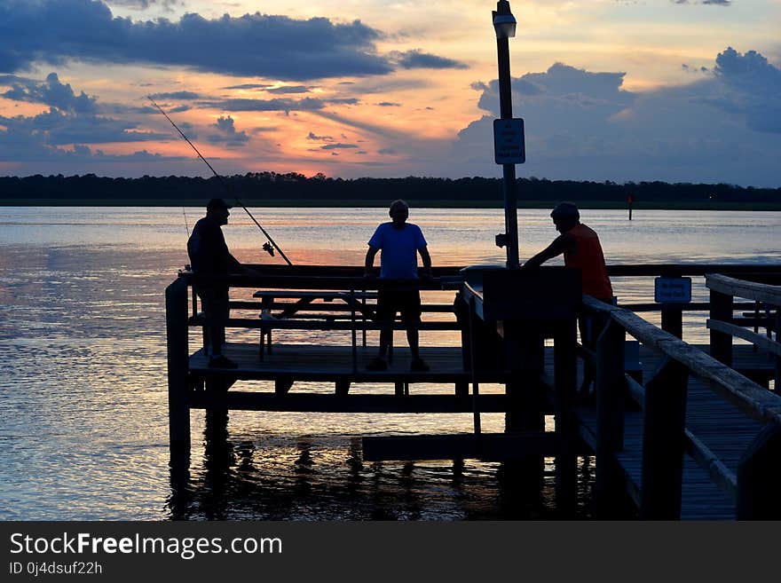 Water, Sea, Pier, Sky