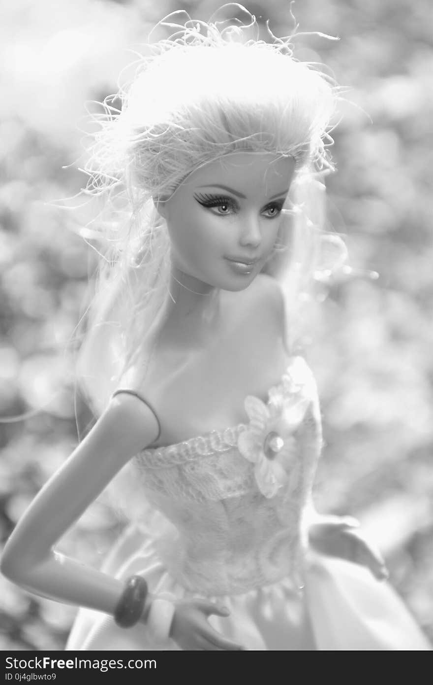 Black And White, Doll, Human Hair Color, Beauty