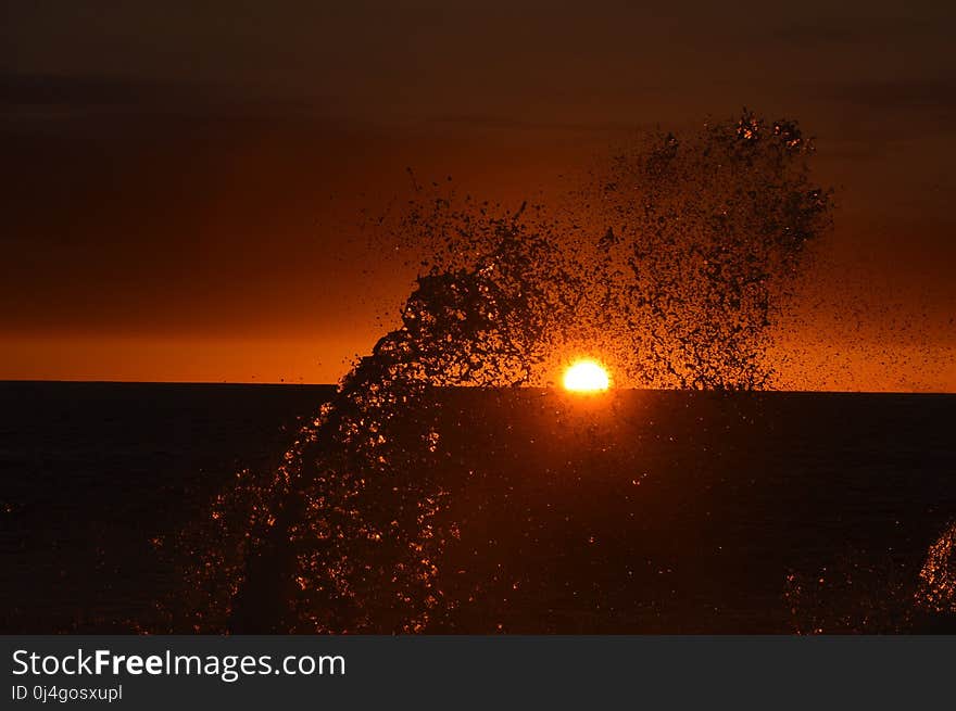 Sky, Sea, Horizon, Sunset