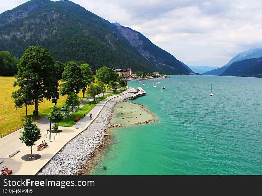 Coast, Promontory, Mountain, Sea