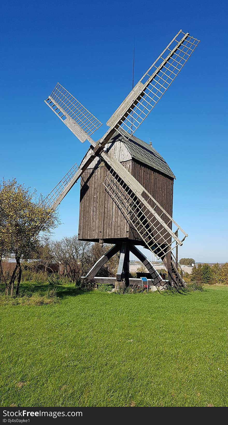 Windmill, Mill, Sky, Building