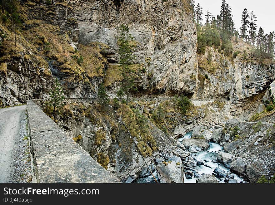 Rock, Water, Geological Phenomenon, Tree