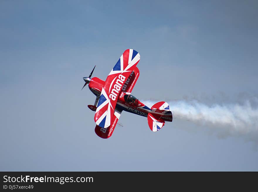 Red, Sky, Airplane, Air Racing