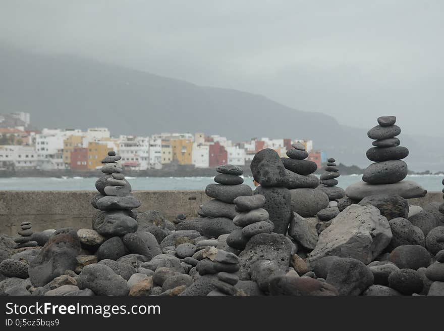 Sea, Rock, Coast, Sky