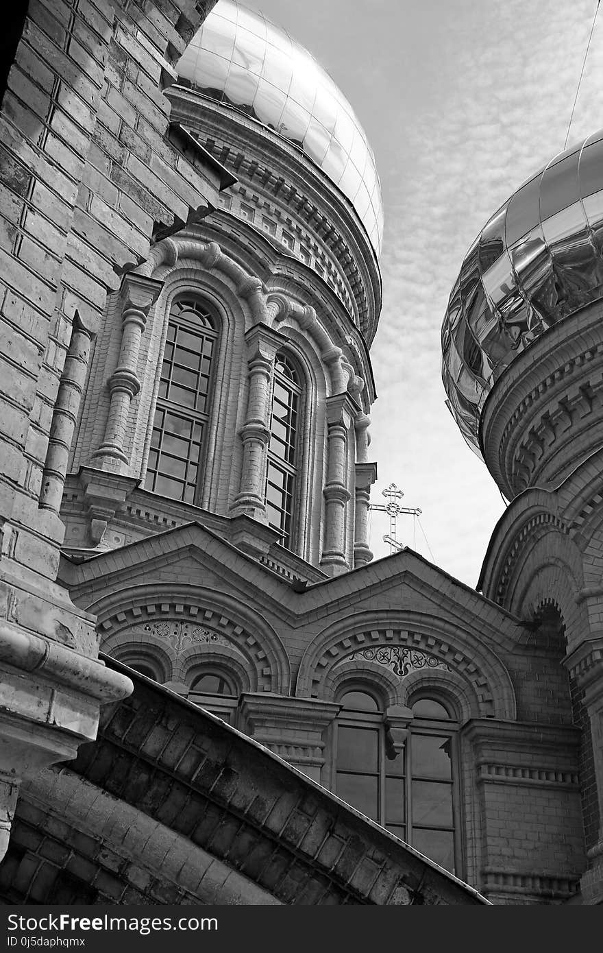 Landmark, Arch, Black And White, Monochrome Photography