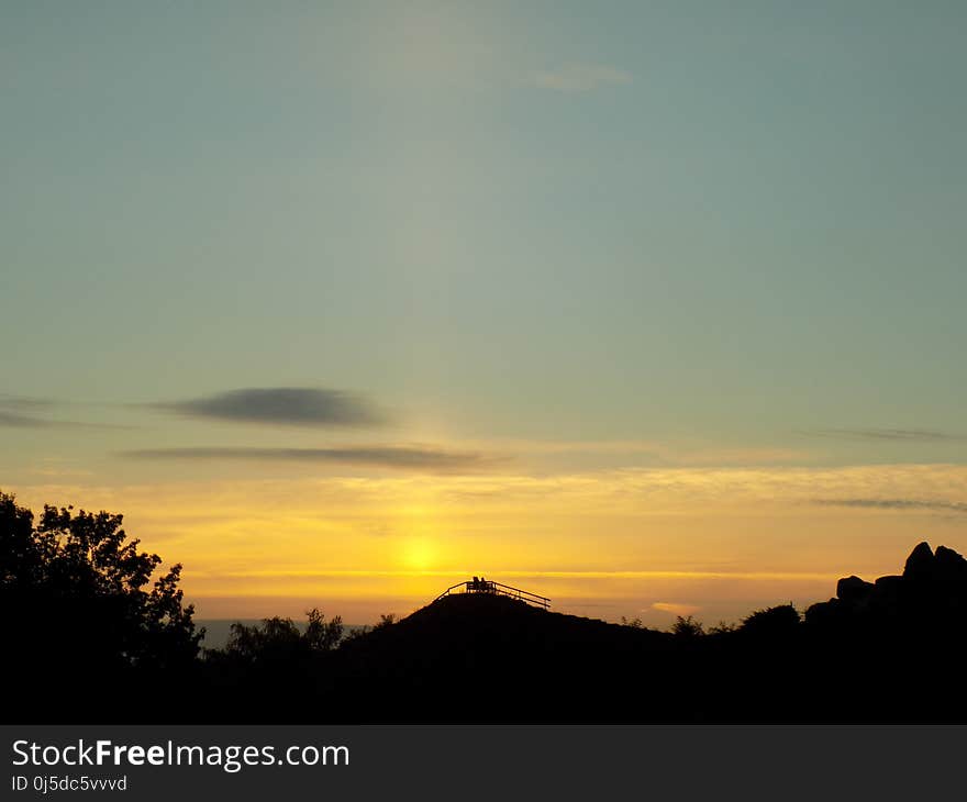 Sky, Afterglow, Sunrise, Dawn