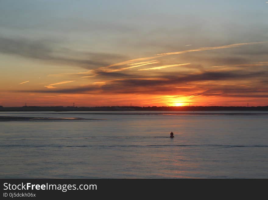 Horizon, Sky, Sunset, Sunrise