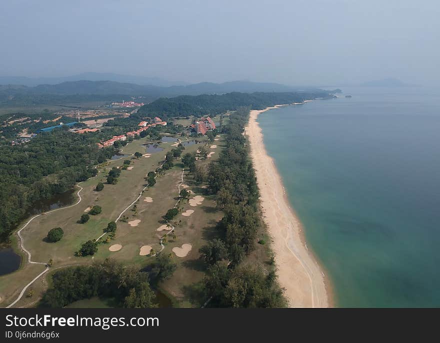 Coast, Aerial Photography, Promontory, Bird's Eye View