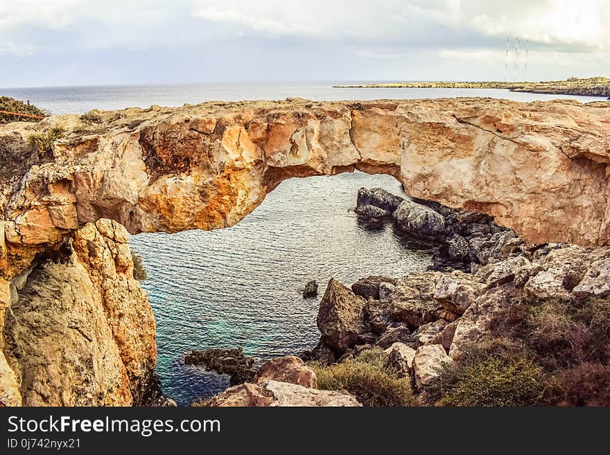 Rock, Badlands, Coast, Cliff