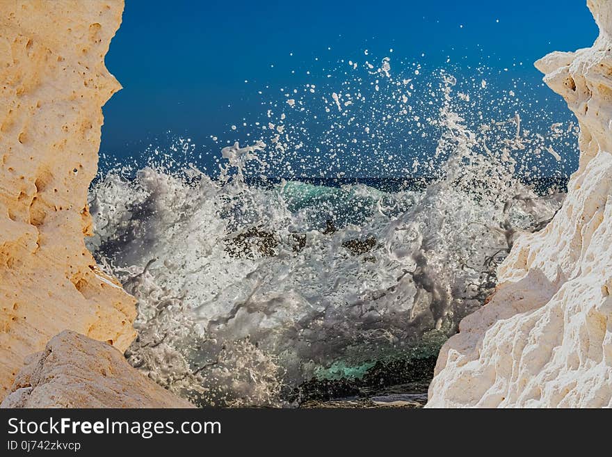 Sea, Rock, Water, Sky