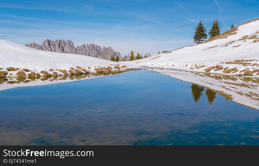 Mountainous Landforms, Wilderness, Snow, Winter